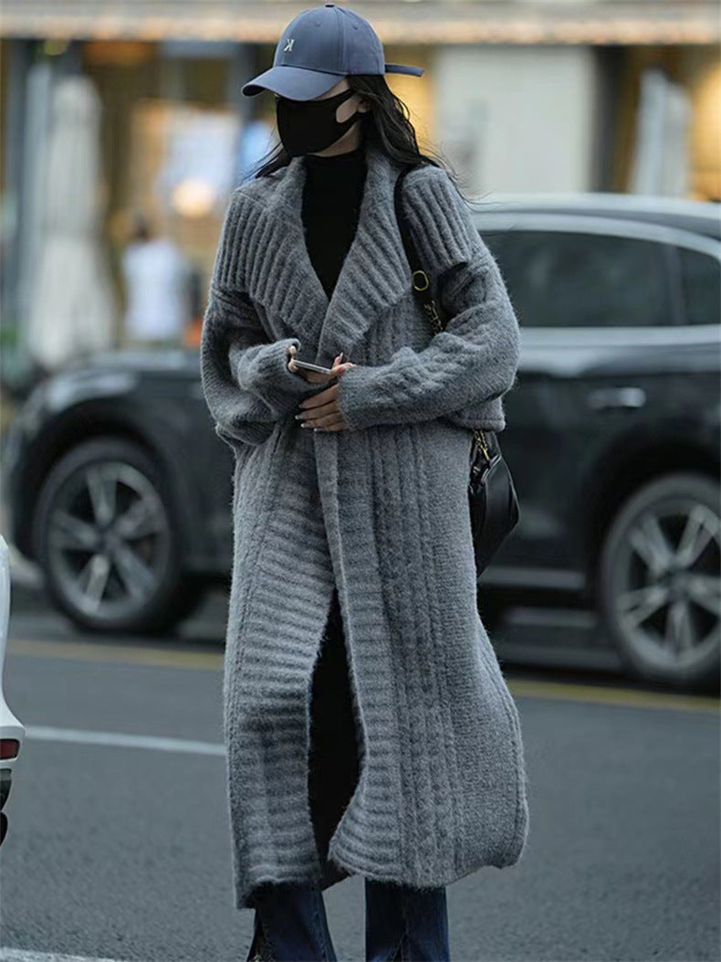 Nice And Clear Cable Knit Coat