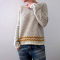 Casual Soft Stripped Printing Crew-neck Sweater