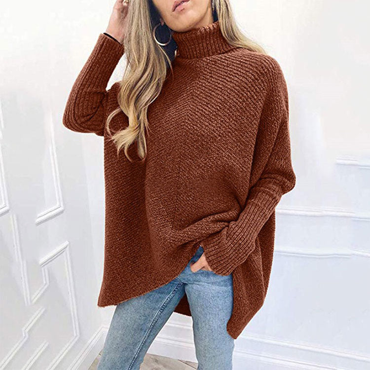 Women'S Half-High Collar Mid-Length Sweater