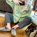 Sweet Daisy Pattern Casual Cardigan