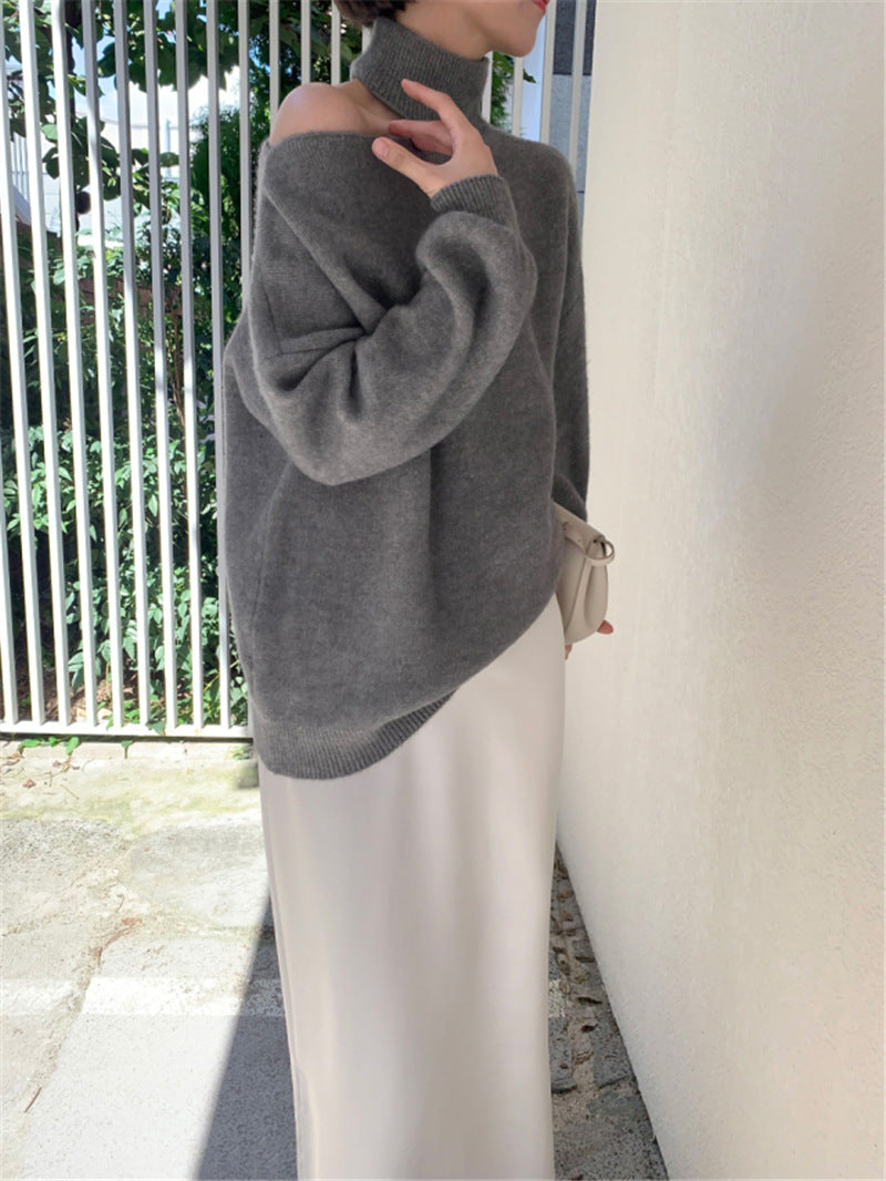 Irregular temperament sweater