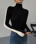 Women's High -necked Color Base Shirt
