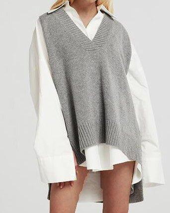 V-Neck All-Match Sweater Vest