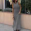 Sleeveless Knitted Long Dress