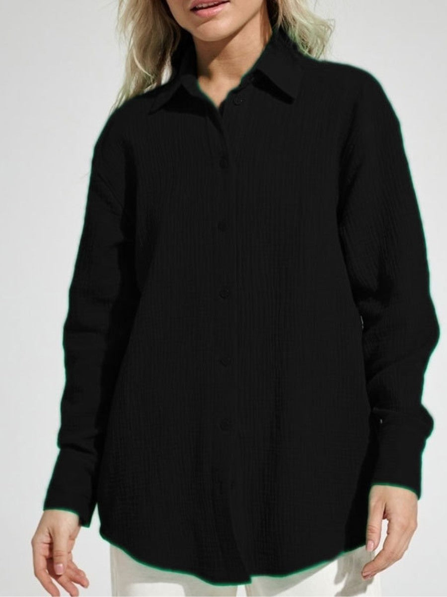 Women’s Leisure Vacation Style Cotton Shirt