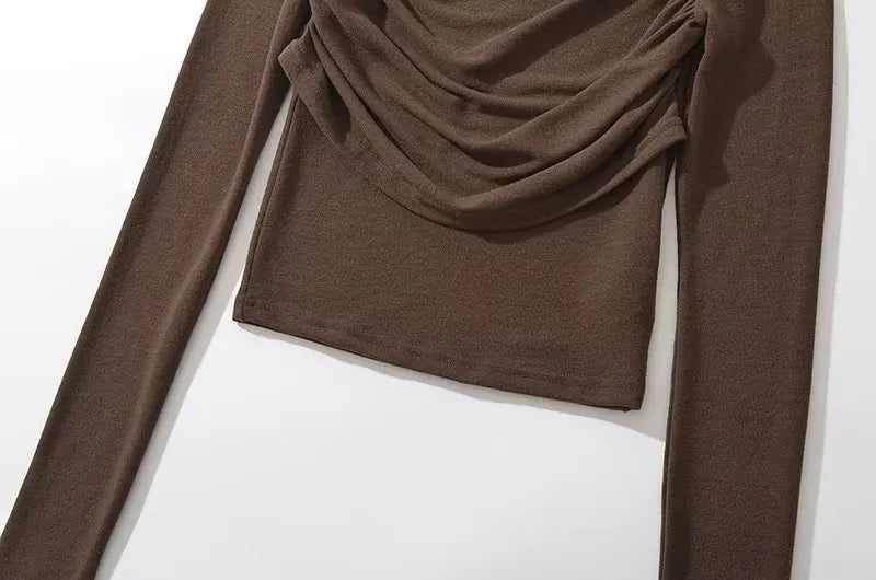 Chic Artistic Sense Fold Base Shirt