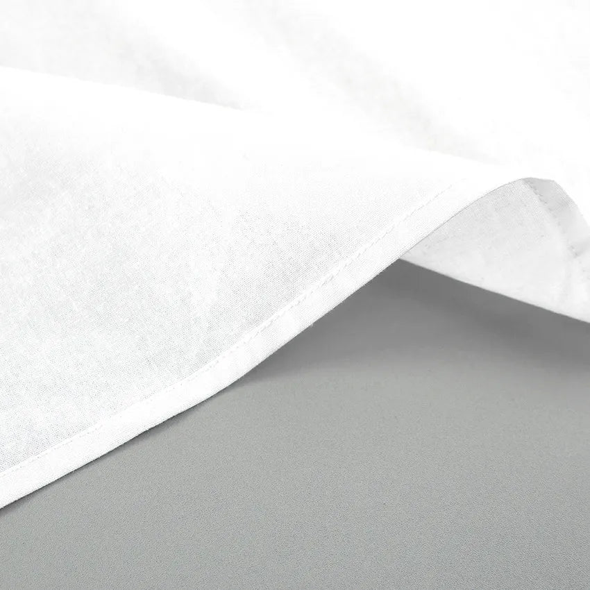 Leisure Versatile White Cotton Shirt
