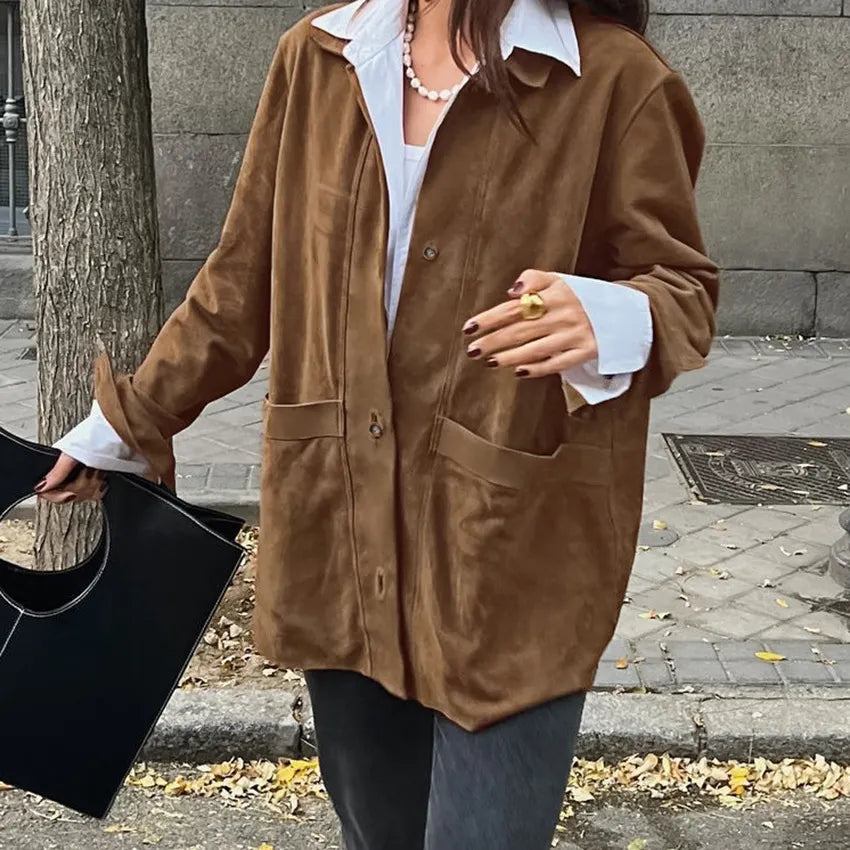 Vintage Loose Suede Jacket