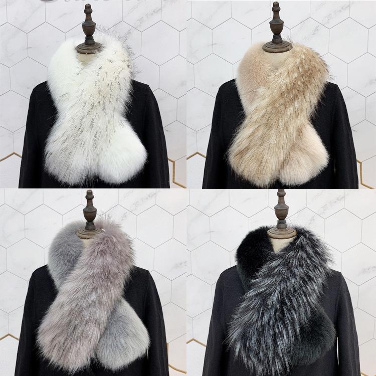 Warm Long Fur Collar Scarf