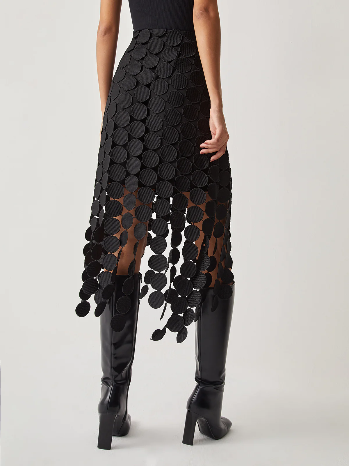 Delicate Circle Lace Crotchet Skirt