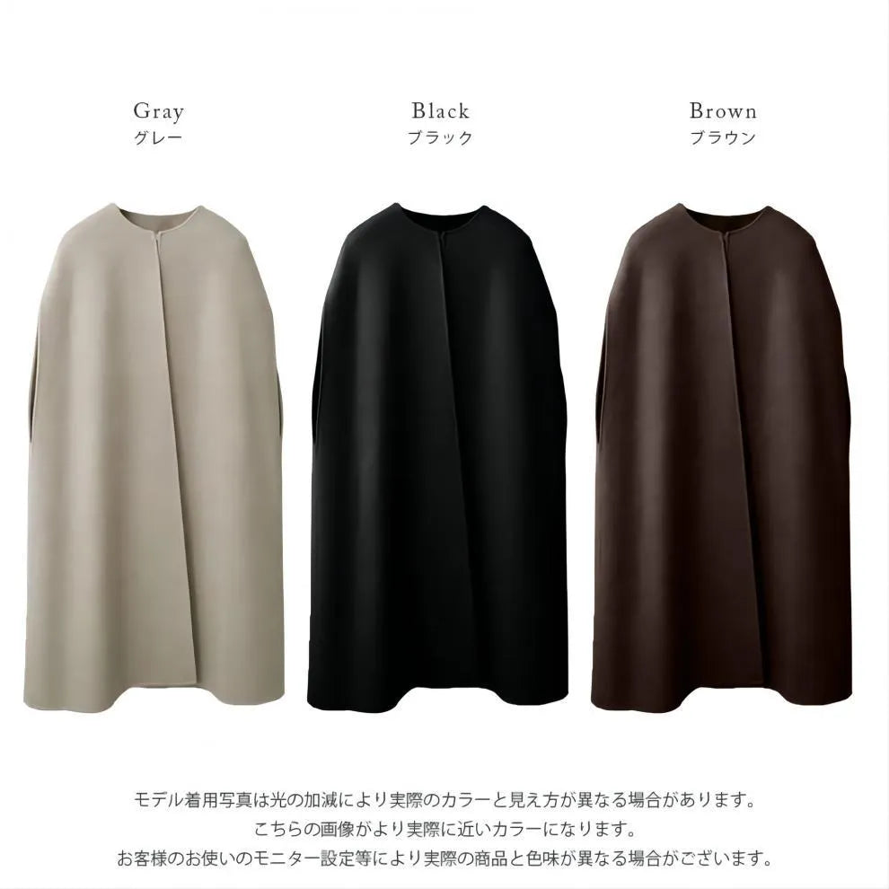 Cape Design Loose Batwing Coat