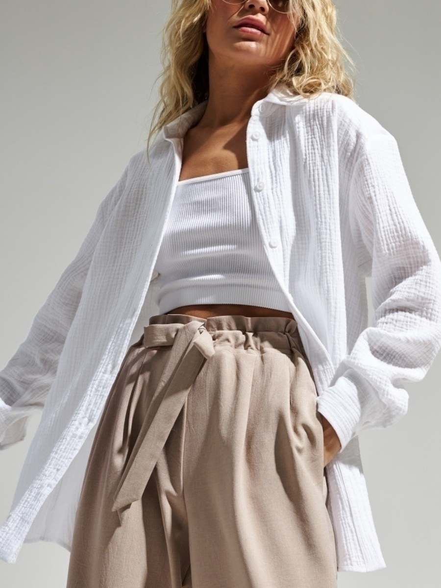 Women’s Leisure Vacation Style Cotton Shirt