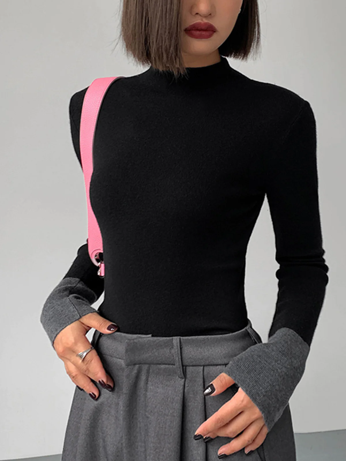 Warm Color Block Base Shirt