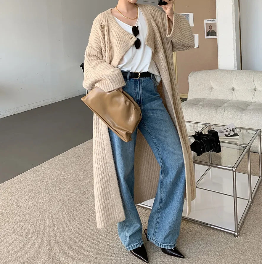 Minimalism Longline Cardigan
