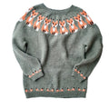 Chic Fox Pattern Printing Crew-neck Sweater