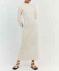Ruffled Edge Slimming Knitted Dress