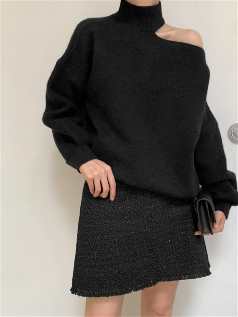 Irregular temperament sweater