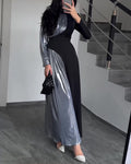 Fashion Elegant Color Matching Irregular Dress