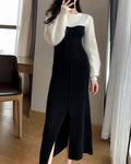 Temperament black French retro Hepburn dress