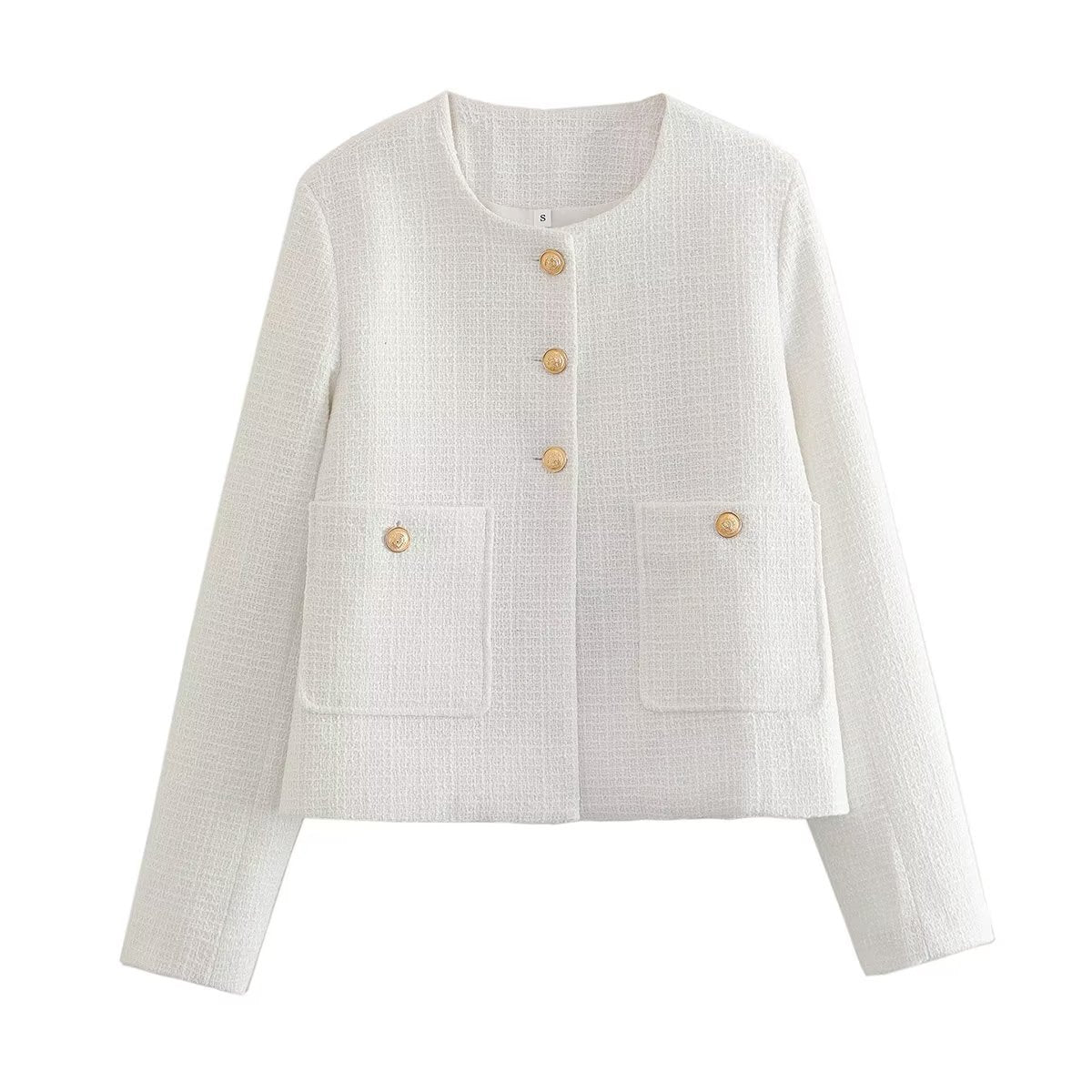 Old Money Aesthetics Tweed Blazer