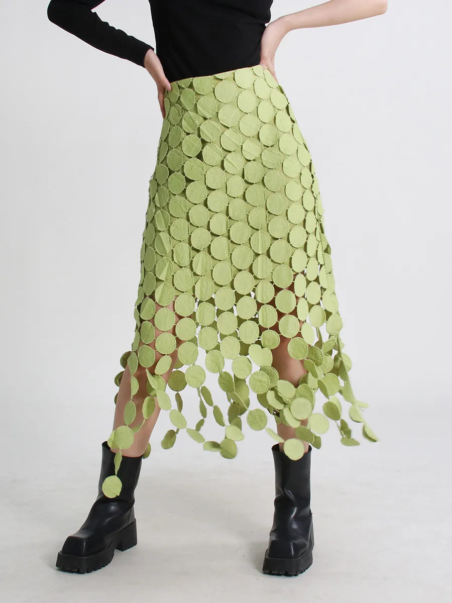 Delicate Circle Lace Crotchet Skirt