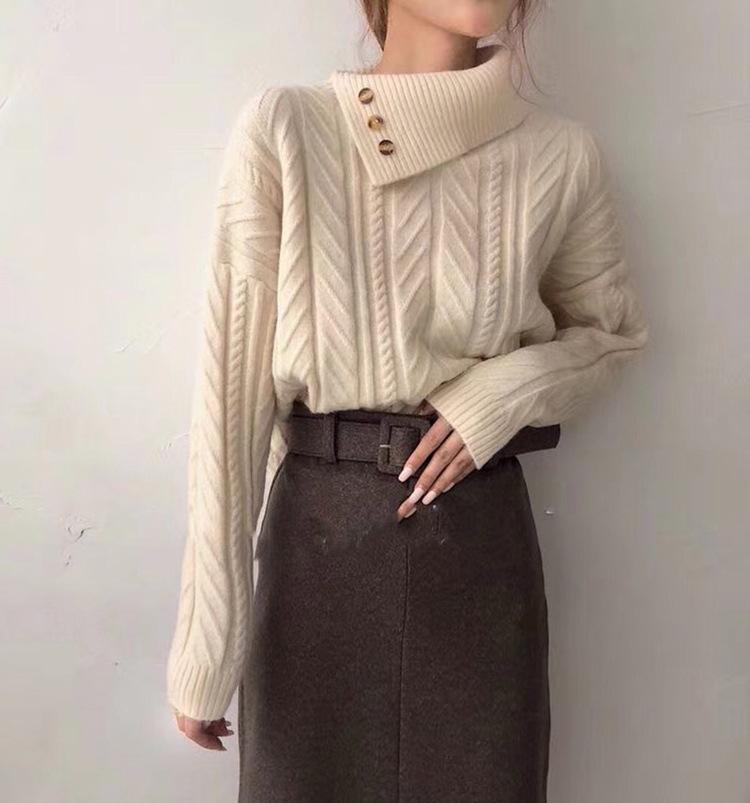 Thick Cashmere Turtleneck Sweater