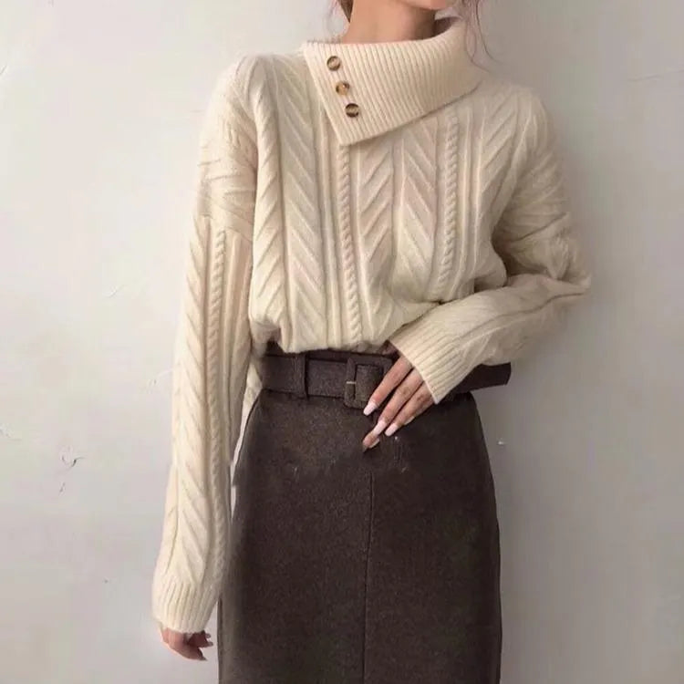 Thick Cashmere Turtleneck Sweater