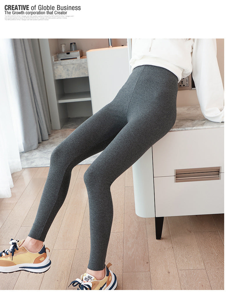 High Waist Slender Body High Elastic Warm Pants