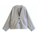 Stylish Wool Kimono Pocket Top