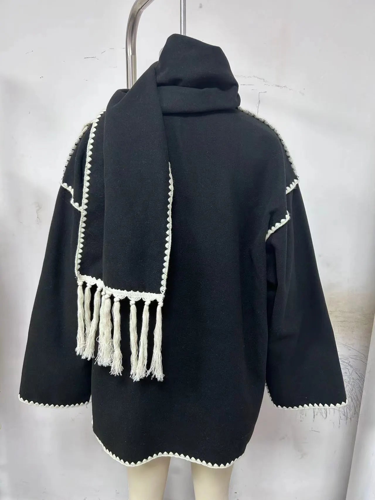 Hepburn Style Woolen Cape Coat