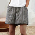 Stripe Printed Comfy Loosen Short Pants