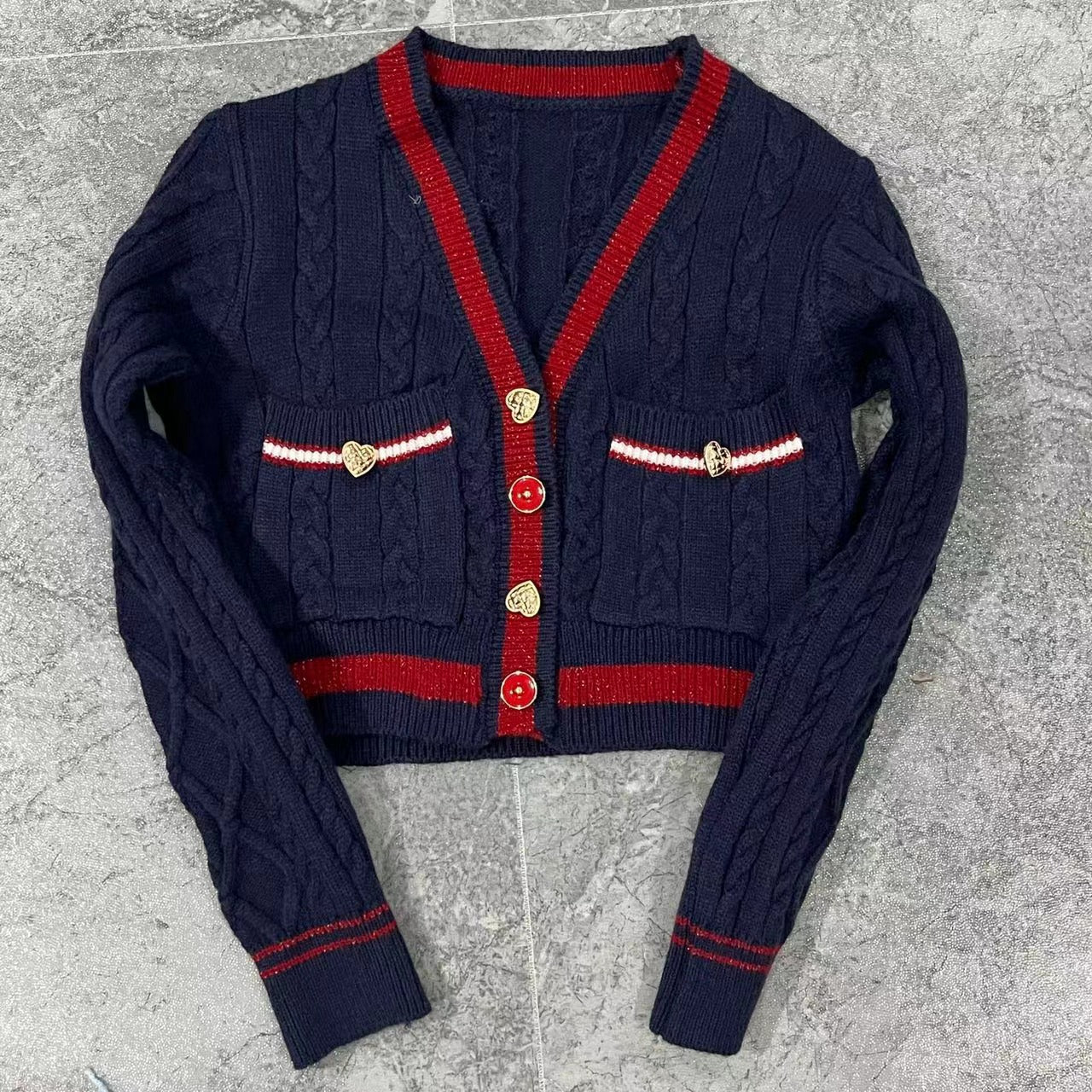 Vintage French Style Sweater Women's Jacket
