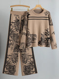 Ink Print Sweater Pants Set