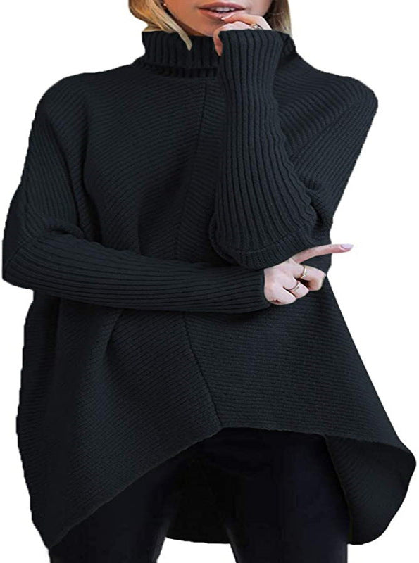 Women'S Half-High Collar Mid-Length Sweater