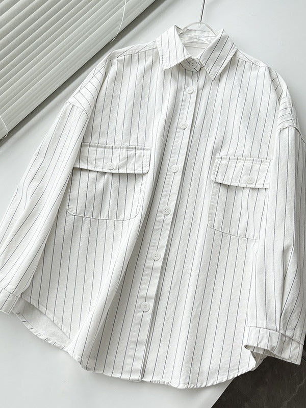 Striped Loose Women's Shirt
