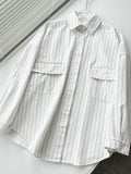 Striped Loose Women's Shirt