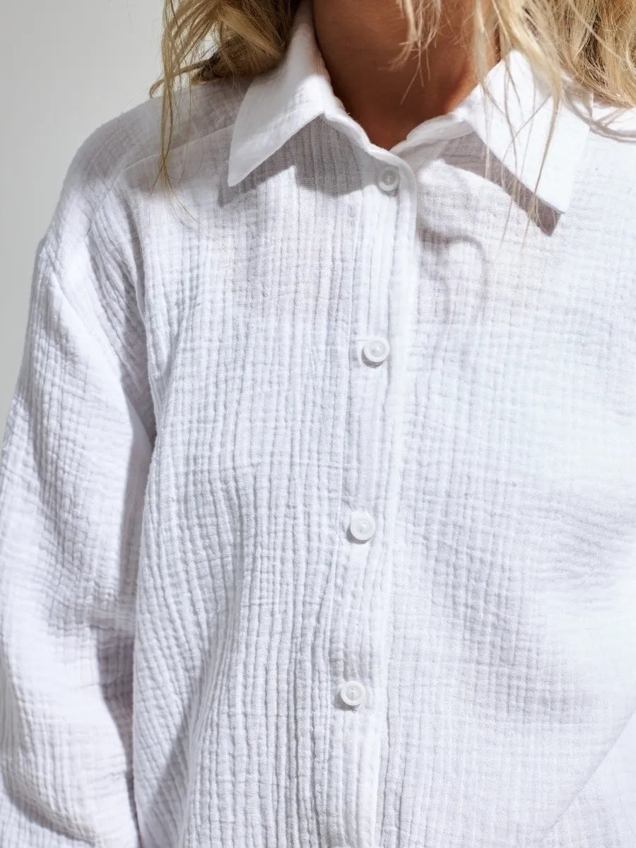 Women’s Leisure Vacation Style Cotton Shirt