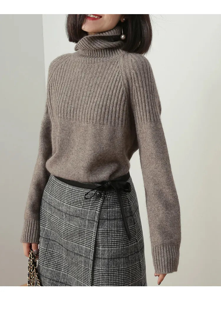 Turtleneck Retro Loose Pullover Sweater
