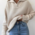 Stylish Loose Casual Solid Color Sweater