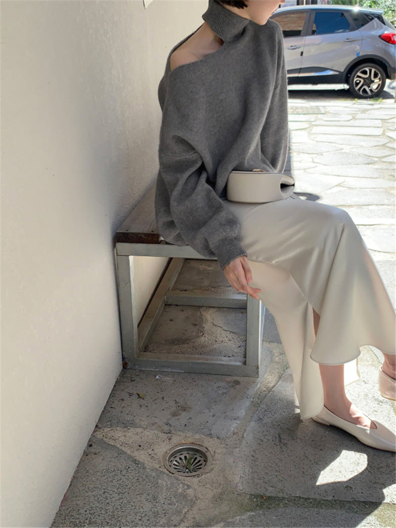 Irregular temperament sweater
