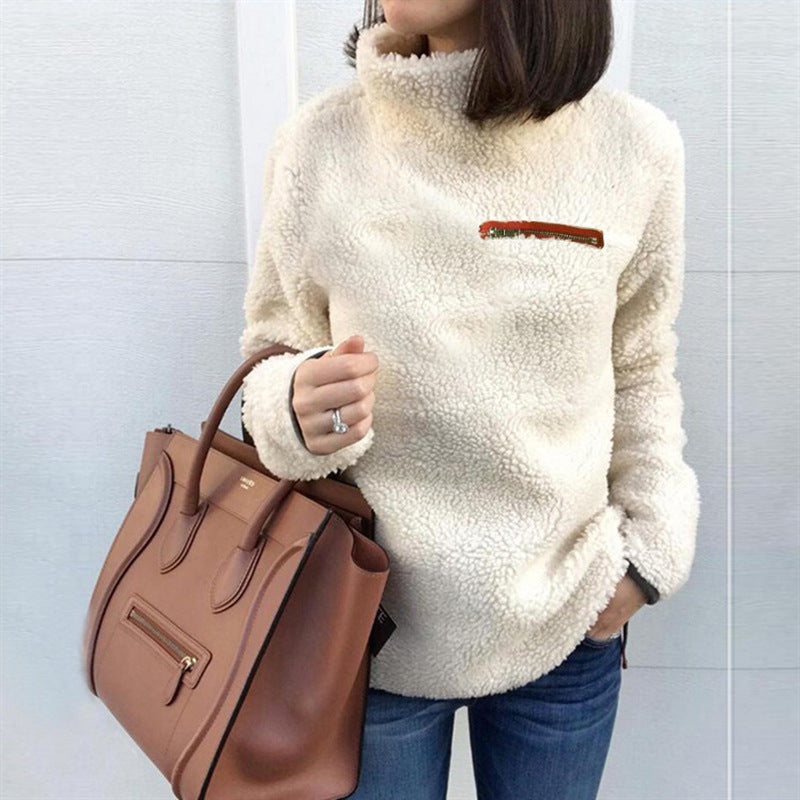 Zip Turtleneck Top