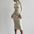 Sexy Turtleneck Woolen Dress