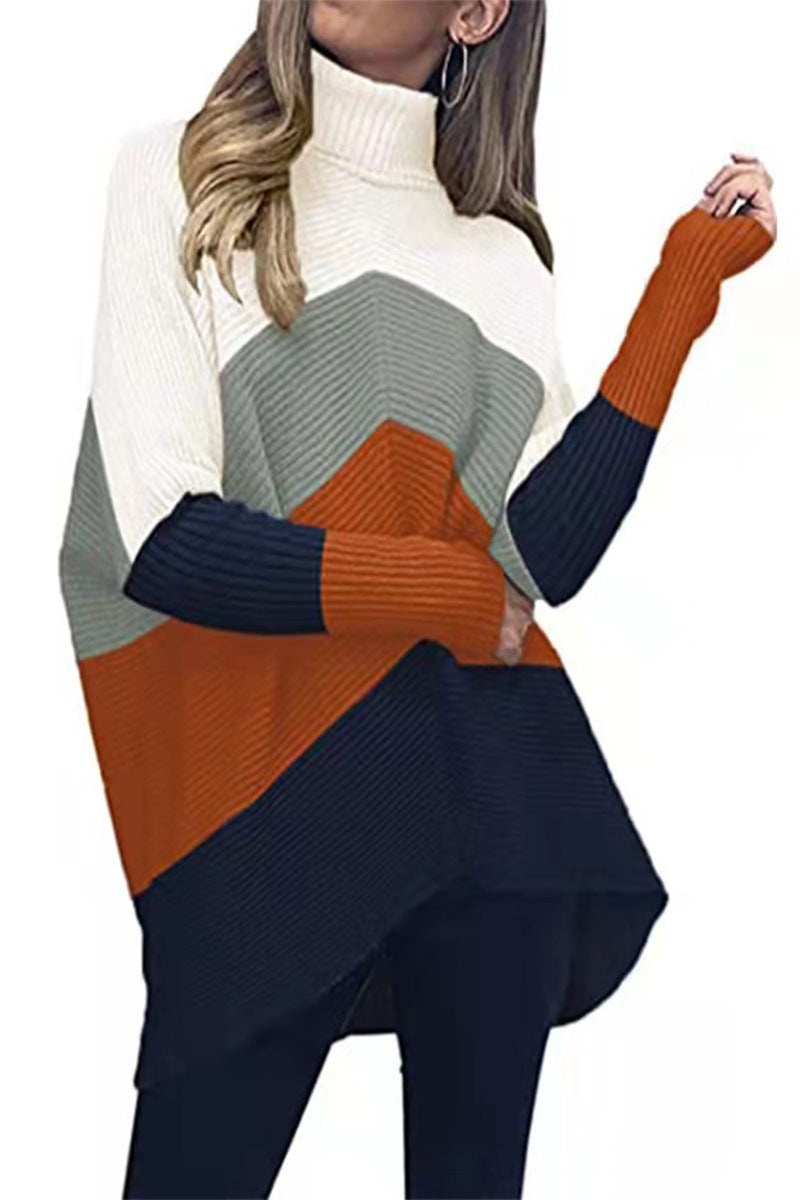 Women'S Half-High Collar Mid-Length Sweater
