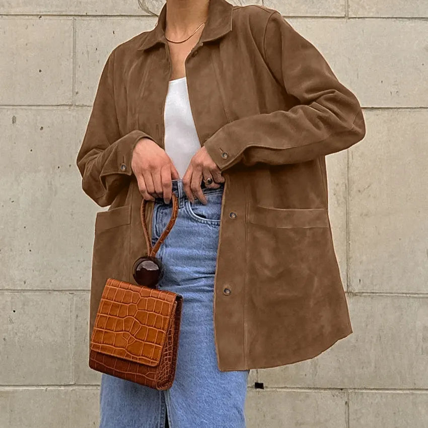 Vintage Loose Suede Jacket