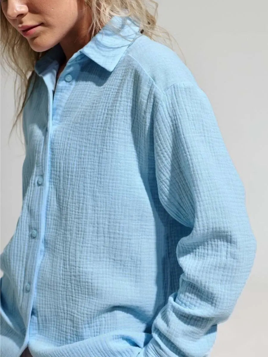 Women’s Leisure Vacation Style Cotton Shirt