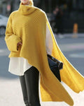 Fashion Week Irregular Sweater Cape