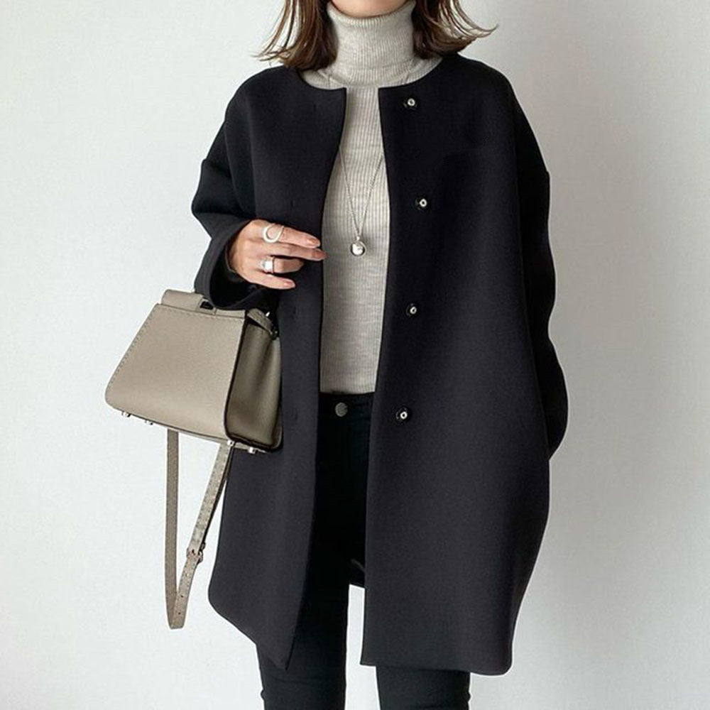 Elegant straight-fit loose casual jacket