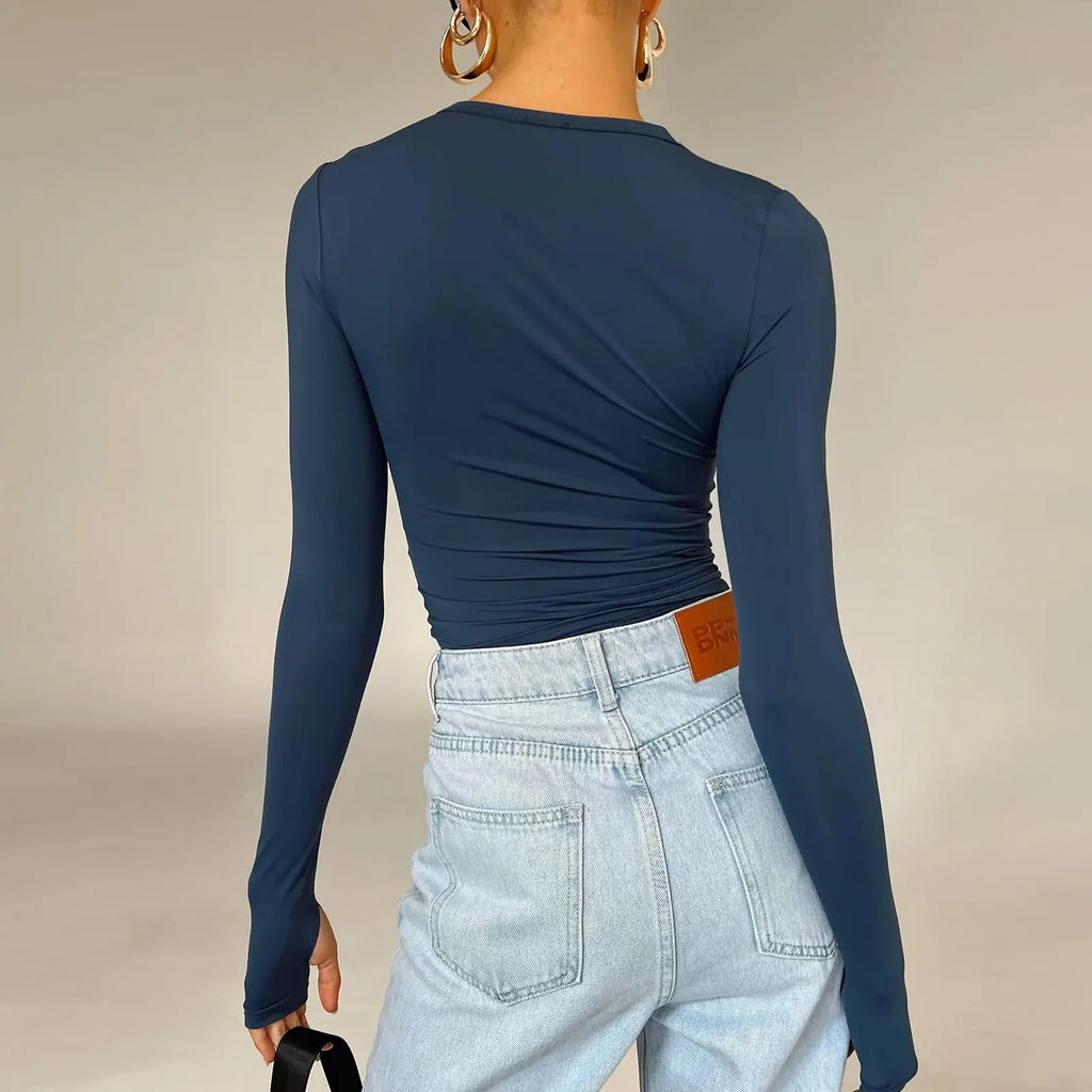 Utility Long Sleeve Crop Top