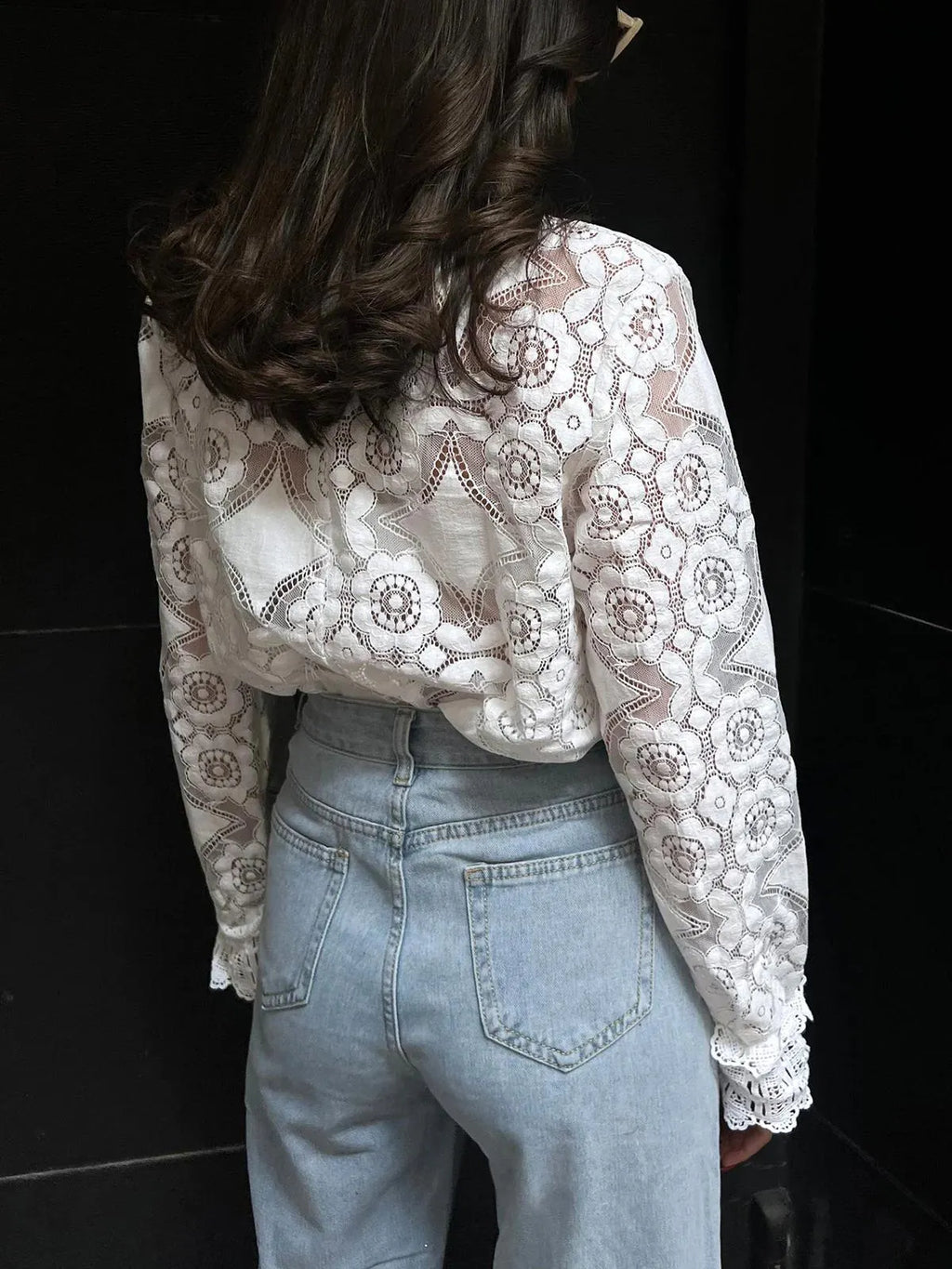 Sexy Transparent Lace Base Shirt