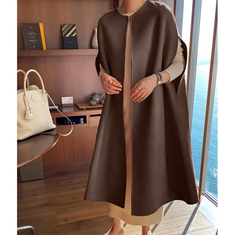 Cape Design Loose Batwing Coat